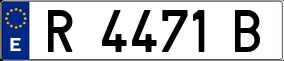 Trailer License Plate